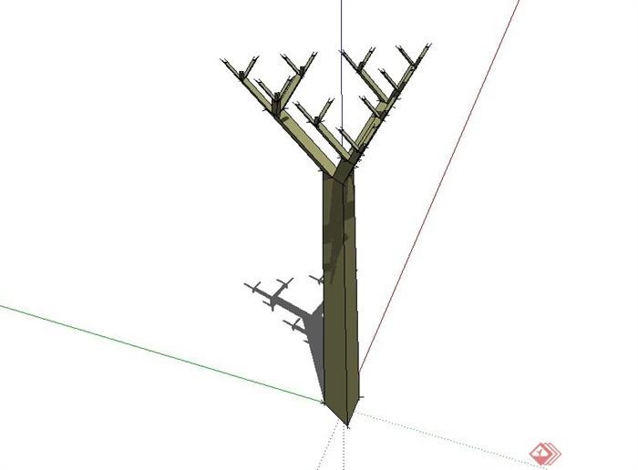 某园林景观小品结构SU模型设计(1)