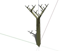 某园林景观小品结构SU(草图大师)模型设计