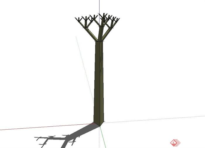 某园林景观小品结构SU模型设计(4)