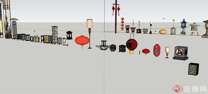 各类灯具素材SU模型设计(4)