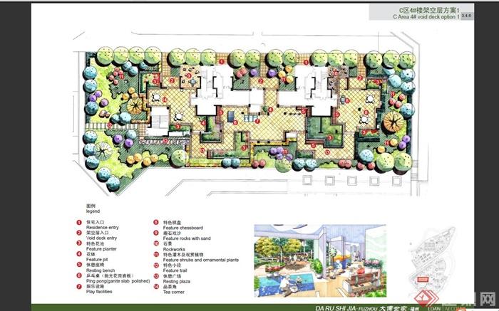 福州某高档住宅区景观规划设计PDF方案(15)