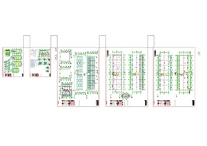 某现代风格三层办公楼建筑设计CAD施工图