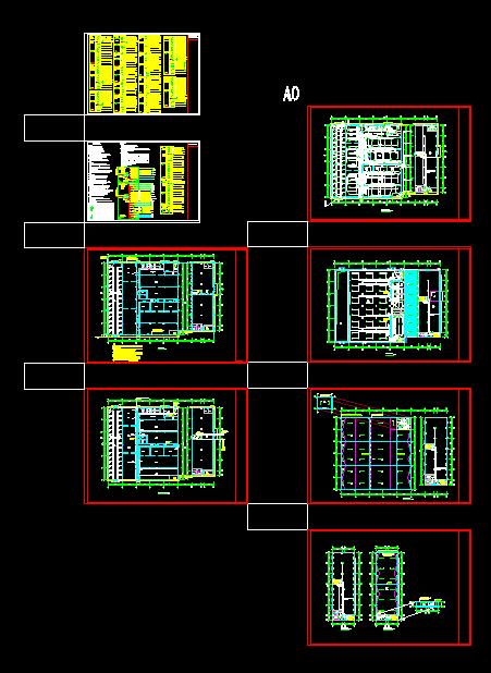 某食品有限公司厂房及办公楼建筑设计CAD施工图
