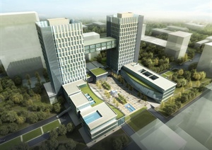 现代风格政府办公新大楼设计SU(草图大师)模型