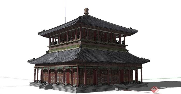 中国古建筑大合集SU模型含JPG图片文件(8)