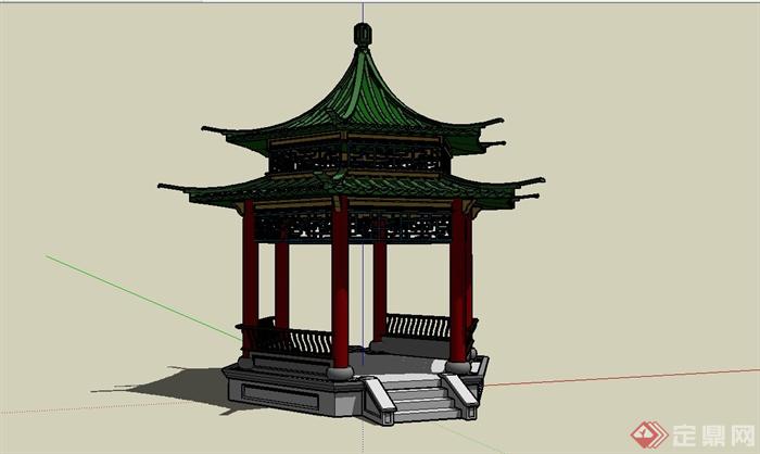 中国古建筑大合集SU模型含JPG图片文件(20)