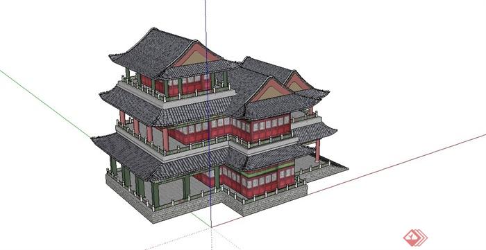 中国古建筑大合集SU模型含JPG图片文件(22)