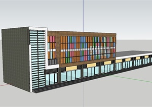 现代风格商业楼设计SU(草图大师)模型