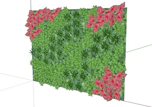 立体绿化植物设计SU(草图大师)模型