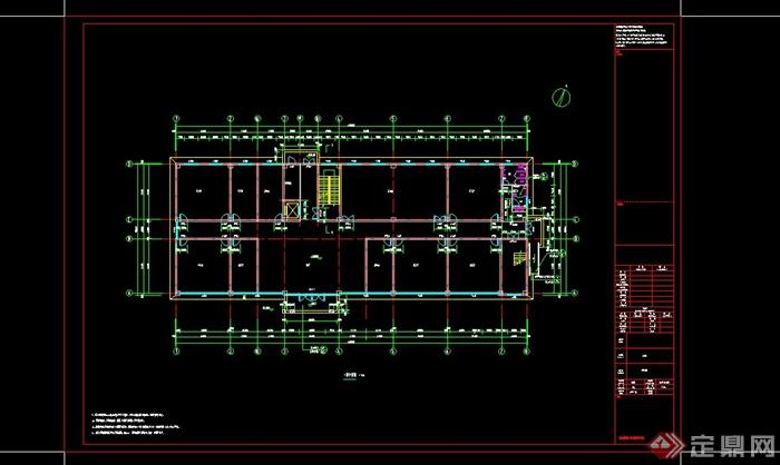 某现代风格综合楼建筑设计CAD施工图(2)
