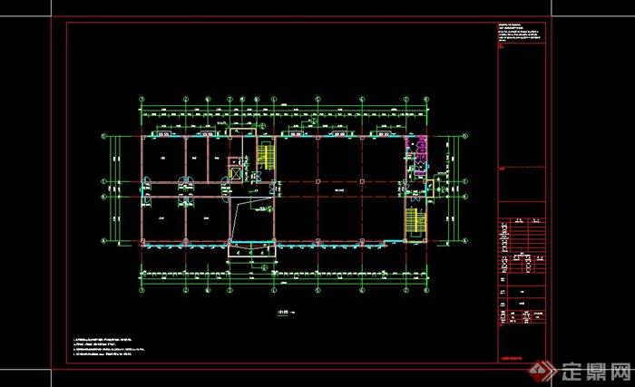 某现代风格综合楼建筑设计CAD施工图(3)