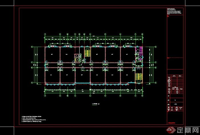 某现代风格综合楼建筑设计CAD施工图(4)