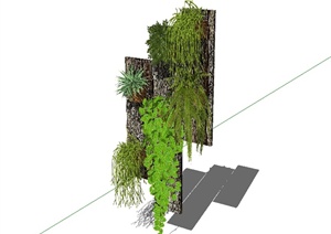 装饰立体绿化植物设计SU(草图大师)模型