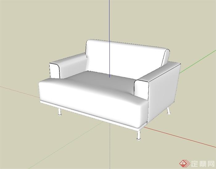 某客厅沙发设计su模型(2)