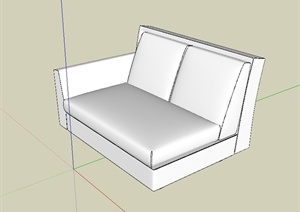 室内客厅沙发设计SU(草图大师)模型