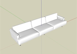 某现代办公室沙发设计SU(草图大师)模型
