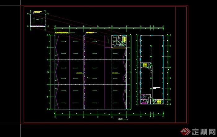 某食品有限公司厂房及办公楼建筑设计CAD施工图(6)