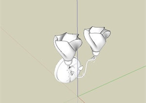 室内空间壁灯设计SU(草图大师)模型