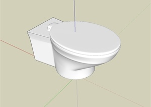 某卫生间马桶设计SU(草图大师)模型