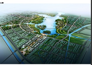 安徽某现代风格滨湖新区城市景观设计PDF方案