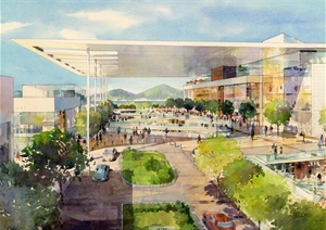 某购物中心广场总体规划概念设计jpg方案