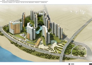 某小区招商滨江花园城规划及建筑方案设计jpg文本