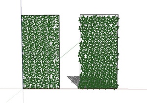 园林藤蔓及垂直植物SU(草图大师)模型设计
