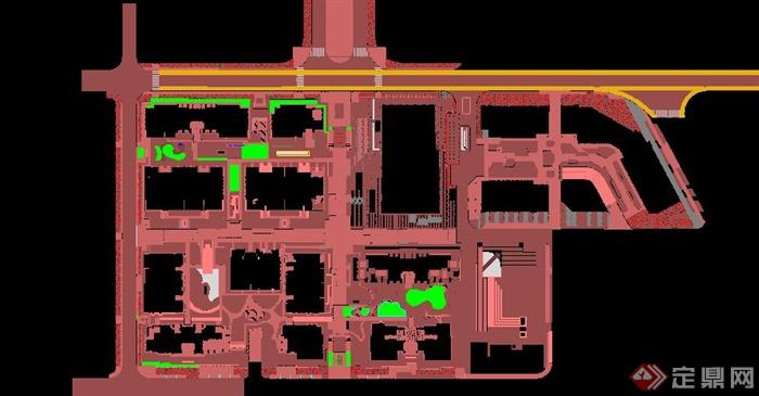 上海某酒店景观规划设计CAD扩初图(3)