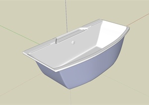某现代风格洗浴池设计SU(草图大师)模型