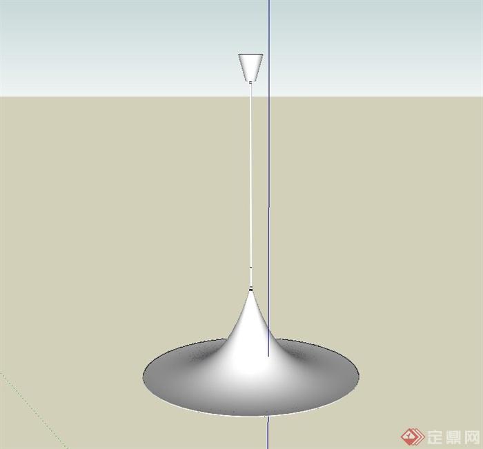 简约现代吊灯设计SU模型(1)