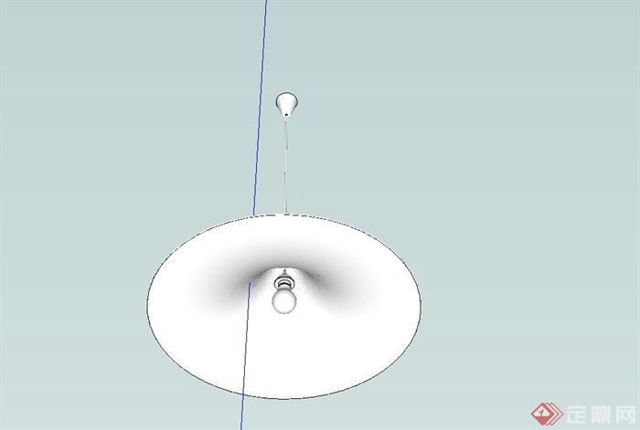 简约现代吊灯设计SU模型(3)