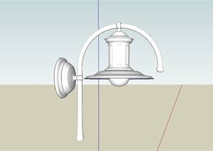 简约欧式壁灯设计SU(草图大师)模型
