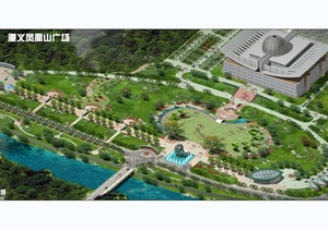 遵义某现代风格广场景观规划设计CAD全套施工图