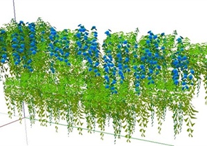 藤蔓及垂直植物绿化SU(草图大师)模型设计