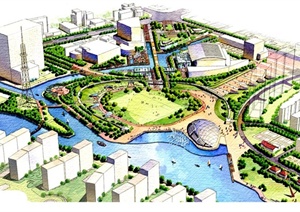 某市民文化广场景观规划设计方案（65页）