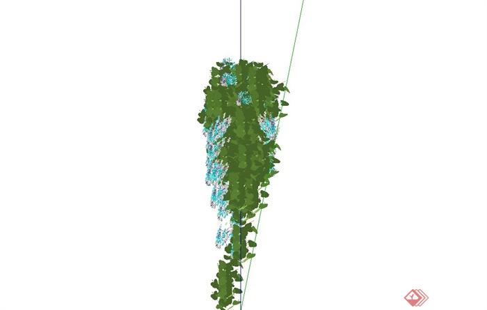 垂直植物绿化设计SU模型(2)