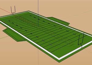 橄榄球场设计SU(草图大师)模型