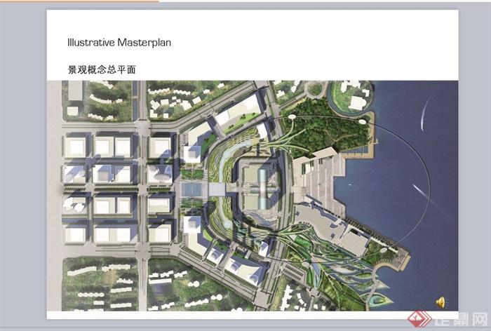 苏州某现代风格中心广场景观概念设计PPT方案(6)
