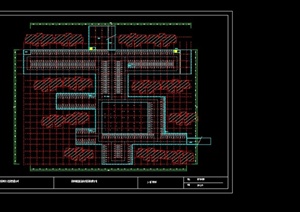 三个现代风格地下停车库设计CAD方案图