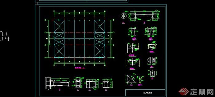 某茶厂工艺车间建筑设计CAD施工图全套(6)