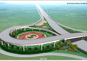 南庄兜及秋山大型立交绿化设计CAD方案含3DMAX和JPG图片