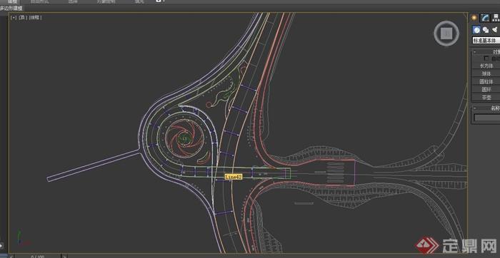 南庄兜及秋山大型立交绿化设计CAD方案含3DMAX和JPG图片(3)