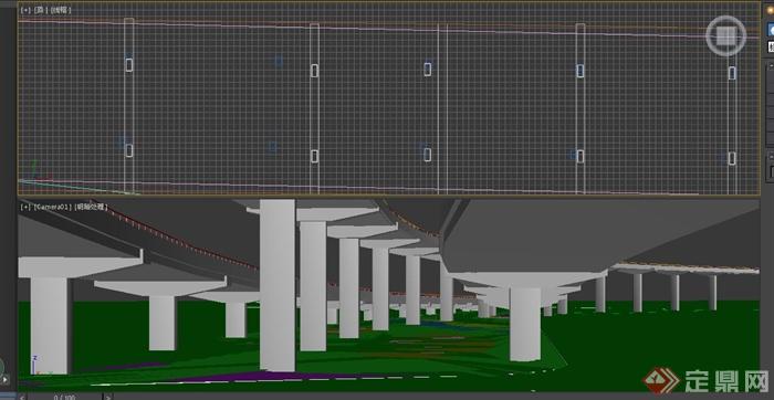 杭州钱江三桥桥底绿化设计CAD全套施工图含3DMAX(1)