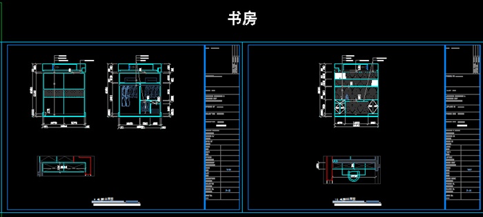 四室两厅一厨两卫装饰施工图-155平34张CAD图(12)