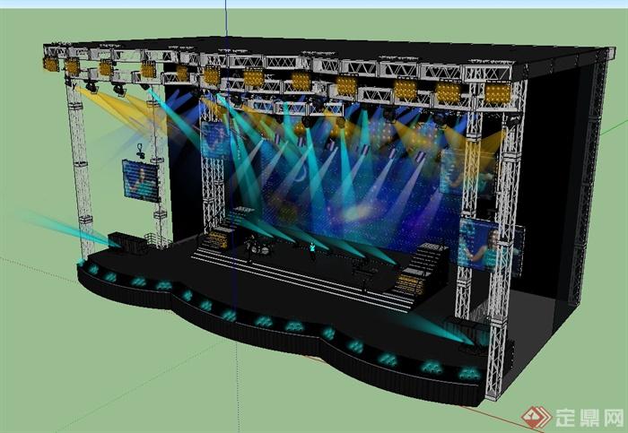某演唱会舞台场景设计SU模型(2)