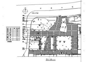 某现代风格风情商业广场景观规划设计CAD施工图