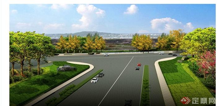 某城市开发区道路景观设计方案(2)