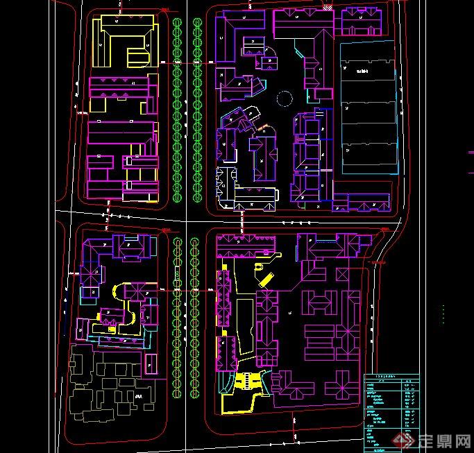 某现代中式风格商业街建筑设计SU模型含3DMAX和CAD施工图以及JPG效果图(12)