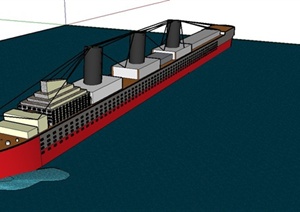 航海船设计SU(草图大师)模型