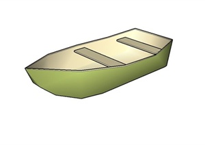 简易小船设计SU(草图大师)模型